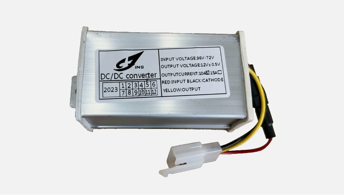 Electric Bicycle Voltage Converter-Adapter Transformer DC 36-72V To 12V/10A