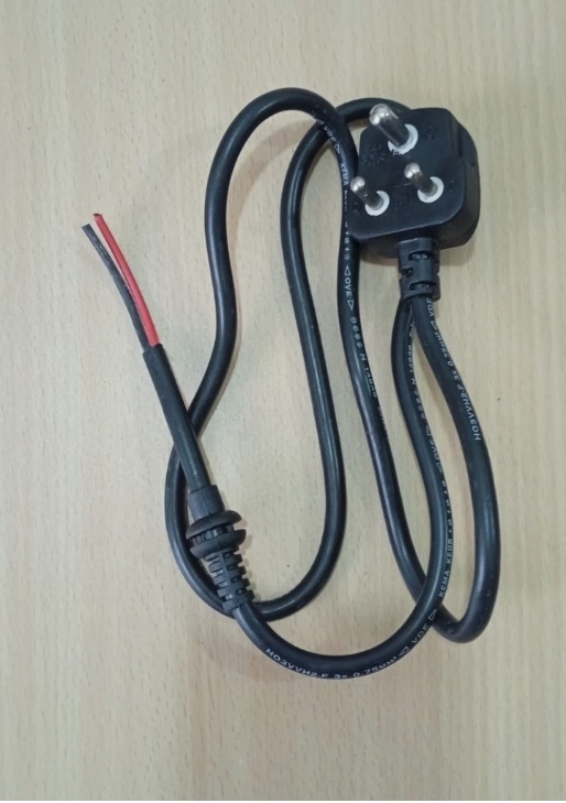 3 pin Male input charging cable for electric scooter